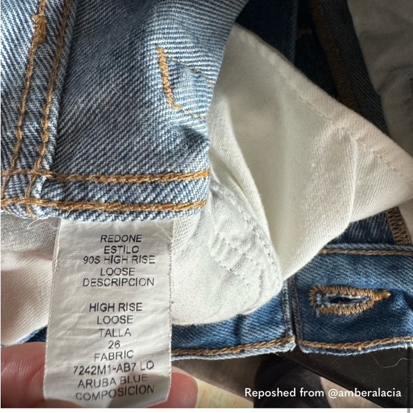 RE/DONE 90s high rise loose jeans 6 - Picture 4 of 7